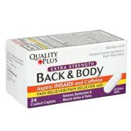 Quality Plus 1 X Quality Plus Extra Strength Back & Body, 20-ct. Per Bottle Exp:Feb 2026