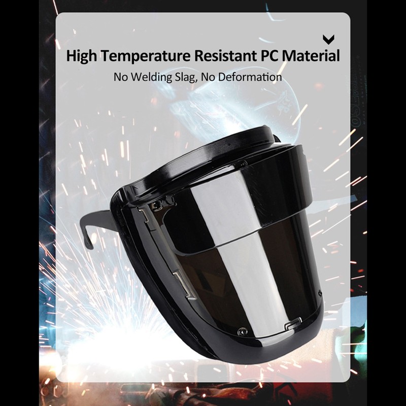 PC Welding Mask 180° Large View Wearable Welding Mask High