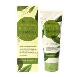 Farmstay Pure Cleansing Foam Green Tea Seed 180ml / 팜스테이 퓨어 클렌징폼 녹차씨드 180ml