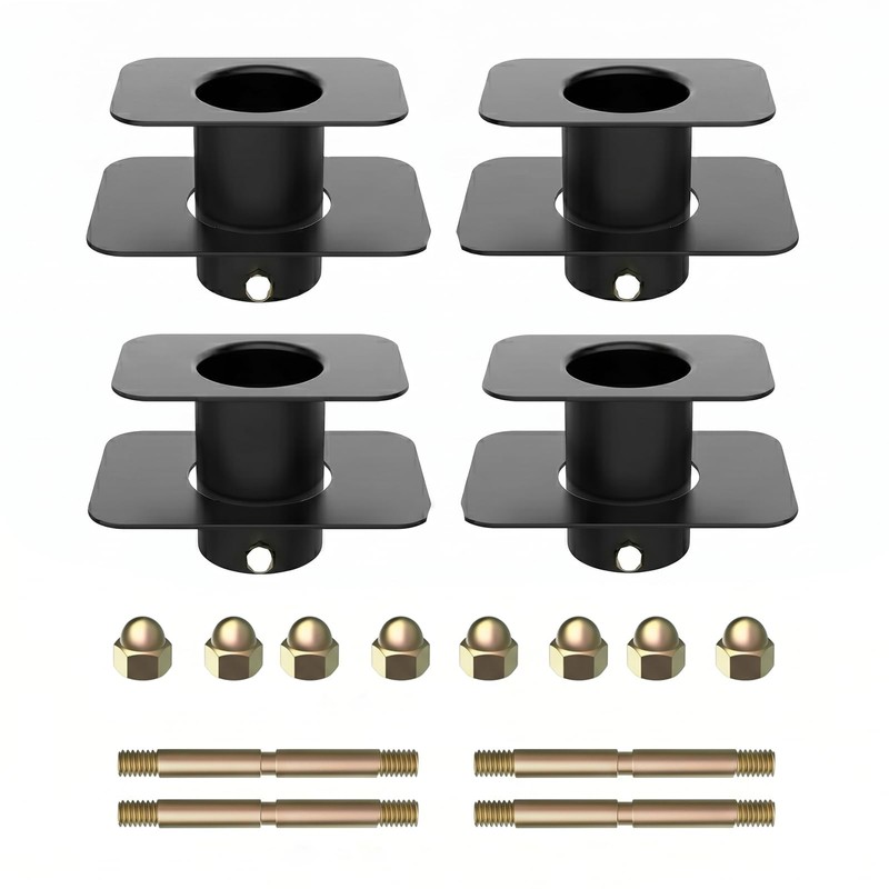 Demimy Rain Chain Gutter Adapter, 4 Pack, Black