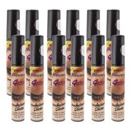 12 Piezas Rimel Mascara Pestañas Prosa 4 En 1 Color Profesional Silicón                                                                               