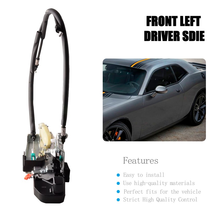 unikpas Front Door Latch Compatible for Dodge Challenge 2015-2023 Replace
