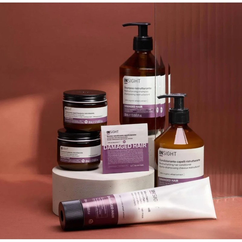 Insight Restructuring Shampoo 350ml Strengthens and Restores Her Shine Glass