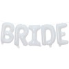 Tellpet White Bride Balloons for Bridal Shower, Bride To Be