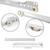 DBOO 2 Pairs Powder-Coated Heavy Duty Drawer Runners with Nylon