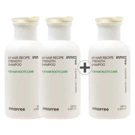 Innisfree 이니스프리 마이 헤어 레시피 스트렝스 삼푸 (모근강화용) 2 + 1개 Innisfree My Hair Recipe Strength Shampoo (For Weakened Roots) 2 + 1