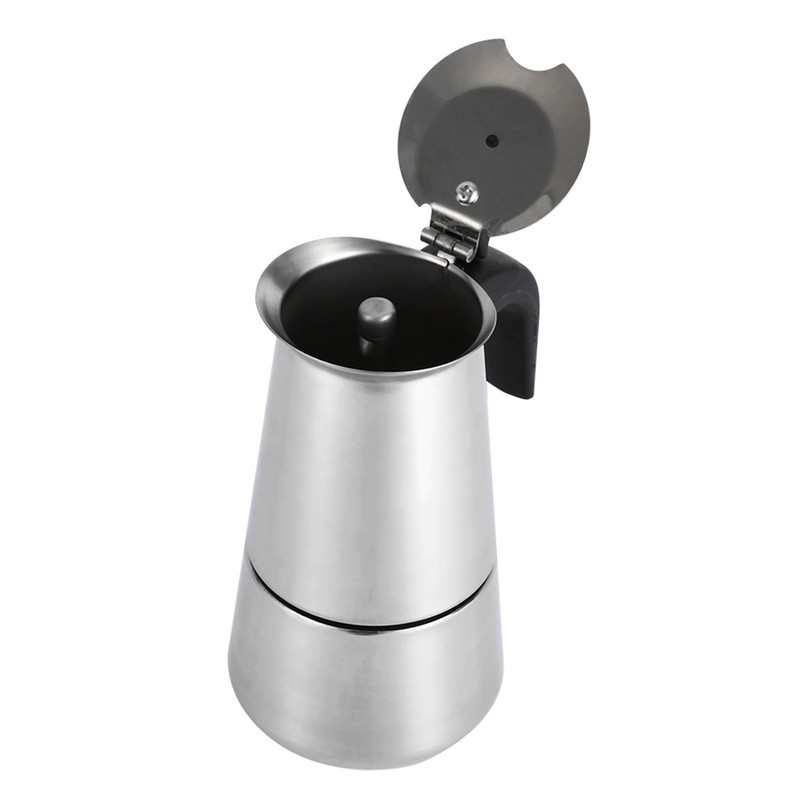 Stainless Steel Percolator Moka Pot Coffee Maker Stove Home Office