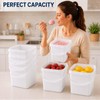 24 Pack Ice Cream Containers-Plastic Food Containers with Lids 68