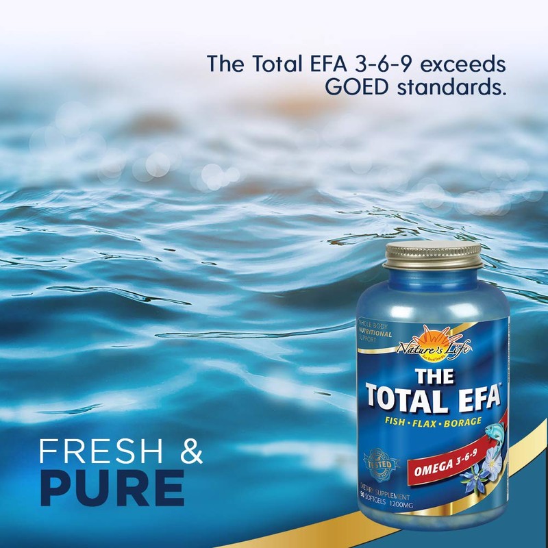 Nature's Life The Total EFA Fish Oil w/Organic Flaxseed &