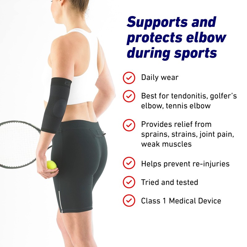Neo G Elbow Support for Tendonitis, Joint Pain, Tennis, Golf,