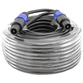 MCSPROAUDIO 100' FT foot 12 awg GA gauge SPEAKON COMPATIBLE SPEAKER TO CABLE CORD PA DJ PRO