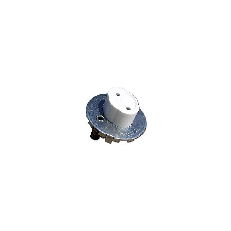 Leviton Medium Base, Bi-Pin, Standard Fluorescent Lampholder, 13518, White