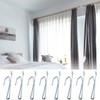 AXLIZER 18PCS Slip on Drapery Hooks Metal Curtain Hooks Metal