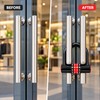 Combination U-Lock with Keyless Combination – Zinc Alloy Extended Shackle