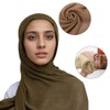 Yeieeo Women's Cotton Scarves Ranyon Hijab Headscarf Lightweight Fabric Fashion