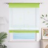 ESLIR Roman Blind, Kitchen Roman Curtain with Drawstring, Transparent Ribbon