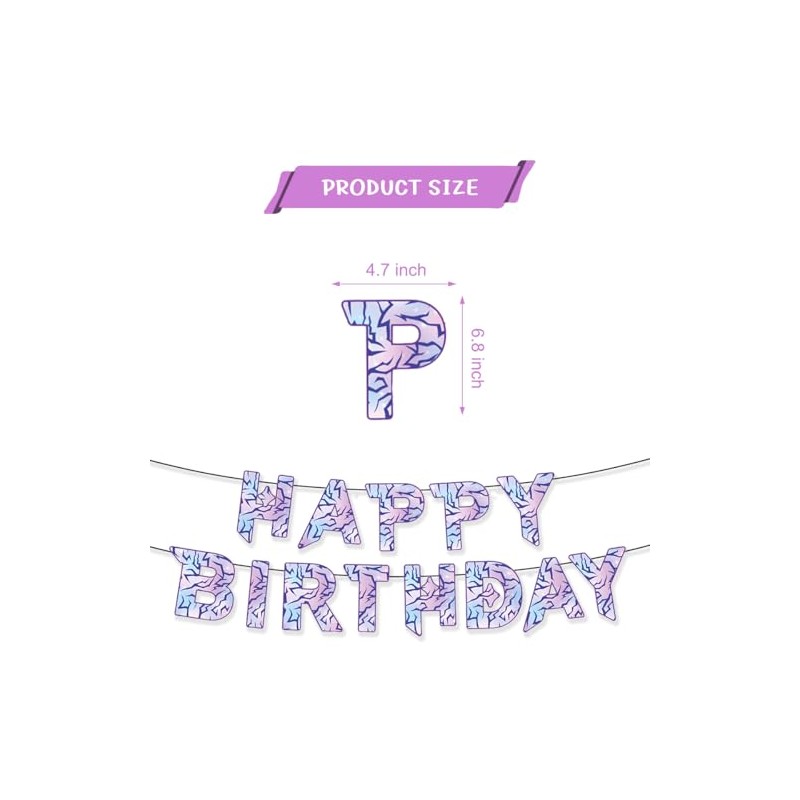 Purple Demon Birthday Banner Hunters Themed Birthday Party Paper Banner