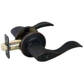 Designers Impressions Kingston Design Oil Rubbed Bronze Entry Door Lever (We Key Lock Orders Alike for Free)