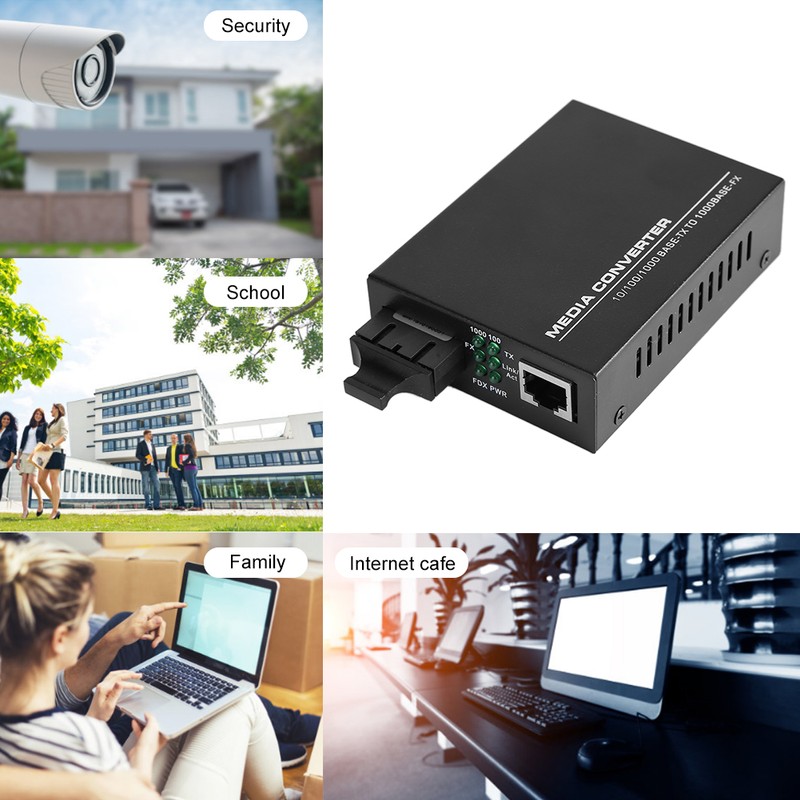 Carrier Class Gigabit Dual Fiber Single Mode SC Fiber Optic