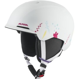 ALPINA BRIX JR Unisex Youth Ski Helmet, White Graphic Matt, 48-52