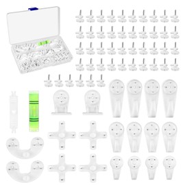 Non-Trace Picture Hooks, OIHCAZ 62PCS Picture Hanging Hooks Kit for Hard Walls Plasterboard, Frame Hanger Hook for Photo Decor Clocks
