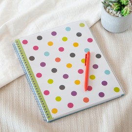 Blue Sky 2024-2025 Academic Year Teacher Weekly and Monthly Lesson Planner, 8.5" x 11", Flexible Cover, Wirebound, Dots (100330-A25)