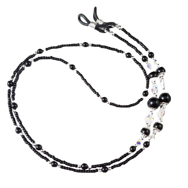 Classic Black, Eyeglass Chain, Eyeglass Holder Necklace, Reading Glasses Chain,