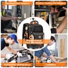 Rolling Backpack Tool Bag with Wheels, Heavy Duty Electrician's Tool