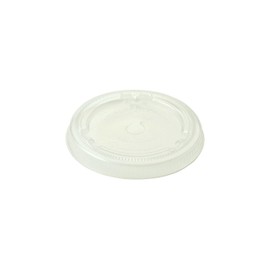 World Centric CUL-SC-12F 100% Compostable Cup Lids, for 10-20 oz. Cups, Clear (Pack of 1000)