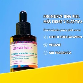 Good Molecules Bakuchiol Oil For Dry Skin 12ml / 0.40oz - Moisturizing, Firming, Anti-Aging, Antioxidant Facial Oil For Wrinkles, Fine Lines - Natural