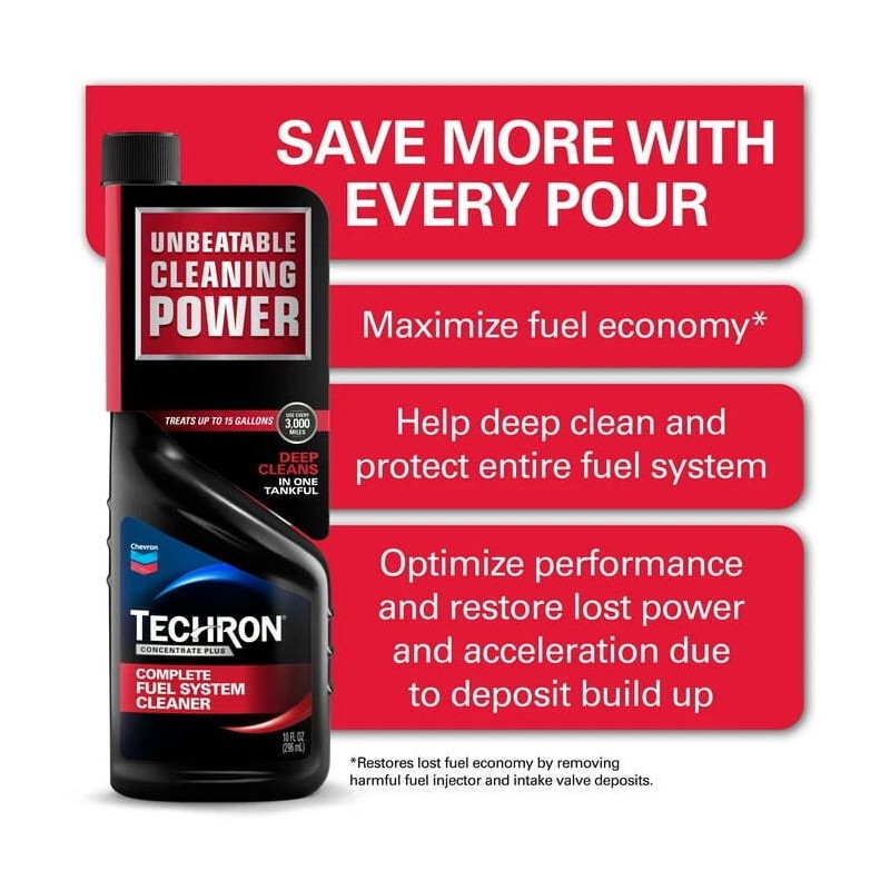 TECHRON Chevron Techron Concentrate Plus Fuel System Cleaner Restores Protects