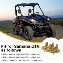 M MATI Front Wheel Hub & Bolts for Yamaha Rhino 450 YXR450F 2006-2009 Rhino 660 YXR660F 2004-2007 Rhino 700 FI YXR700F 2008-2013 5UG-F5111-10-00