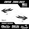 Honda CRF50 Shroud Graphics Red 2004-2022 Style A white FREE