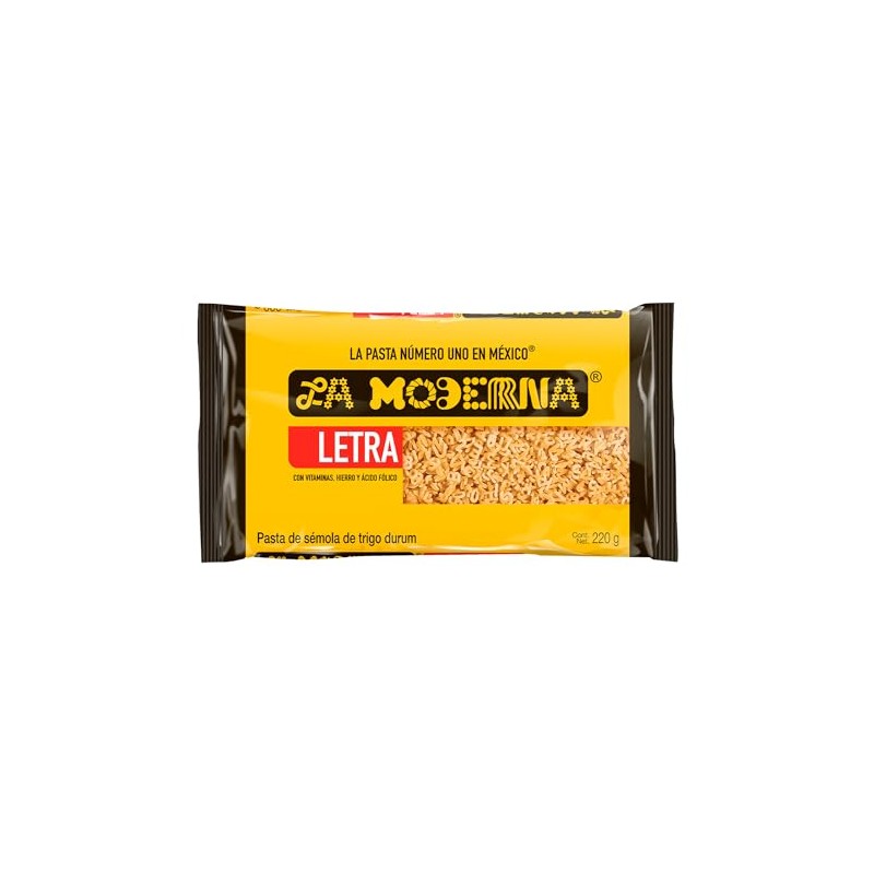 La Moderna, Letra - Pasta para Sopa, 220 Gramos