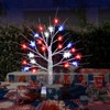 obbsie 2 Pack 4th of July Decorations Tree Light, 18.5"