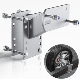Stainless Steel Spare Tire Carrier - Spare Tire Mount for Boat Trailer,Trailer Spare Tire Holder Holds Up to 150Lbs,Fits Trailer Wheels With 4,5,6 Lugs and Bolt Patterns of 4",4.25",4.5",4.75",5",5.5"