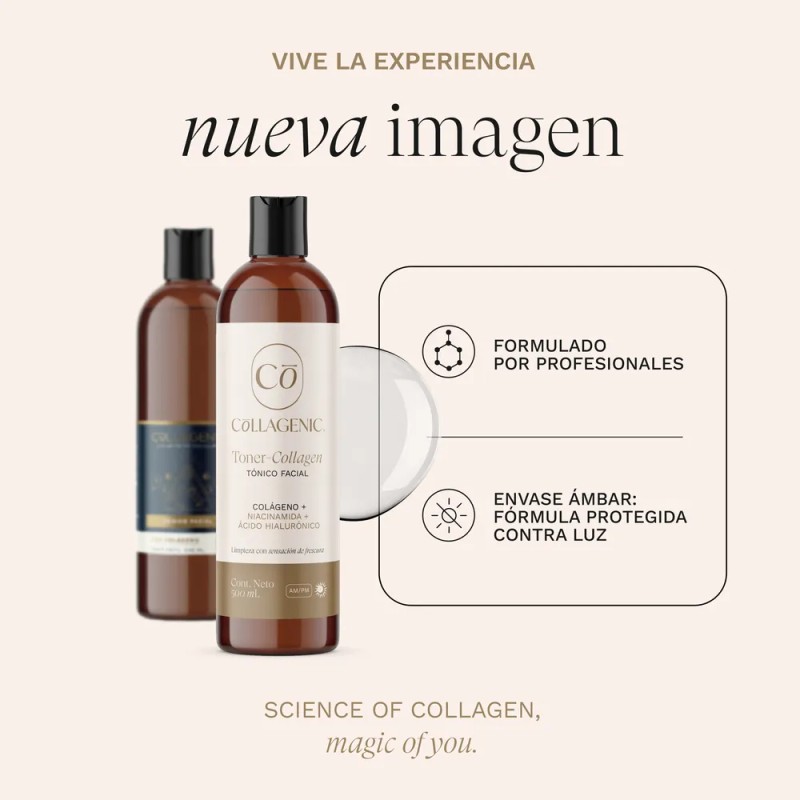 Tonico Facial Collagenic Colágeno Vitamina E Y Niacinamida Todo Tipo