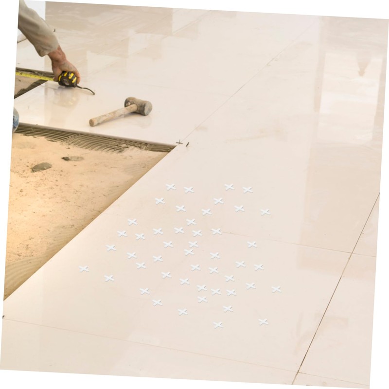 Operitacx 500Pcs Tile Leveling Spacers Clips for Adjustable Height Durable