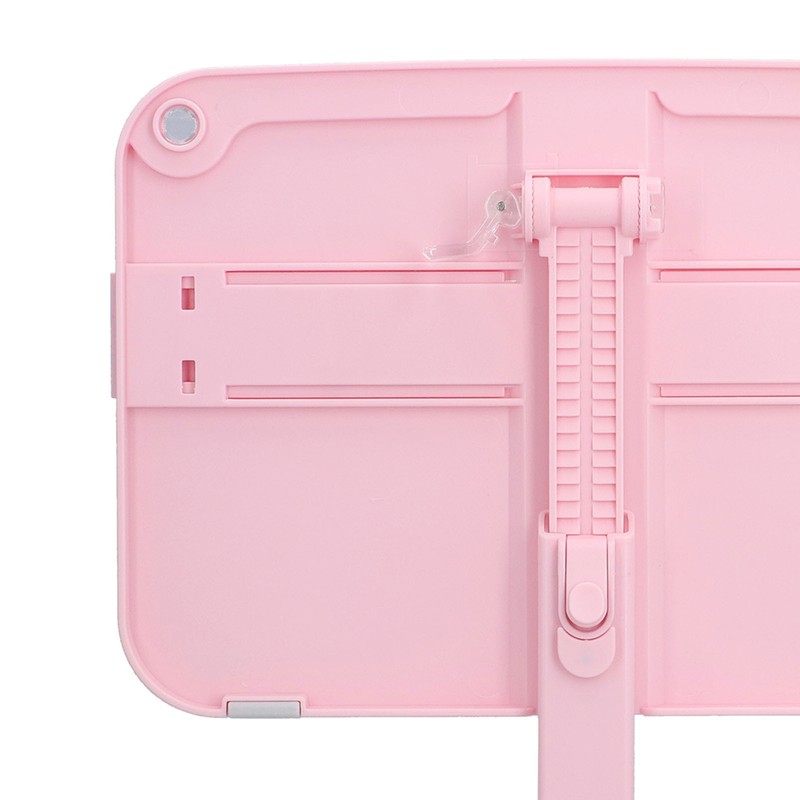 Lifting Reading Rack Adjustable Height Lightweight Portable Plastic Pink Book