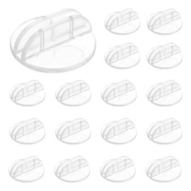 MECCANIXITY 100 Pcs Game Card Stands Paper Board Business Cards Display Holders Plastic 1 Inch Transparent Miniature for Table Number Tags Board Game Menus Labels