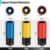 DURATECH Impact Wrench Nut Set, Socket Set Power Protective Inserts