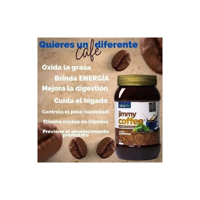 Café Adelgazante Jimmy Coffee Toniclife Pack 2 Piezas