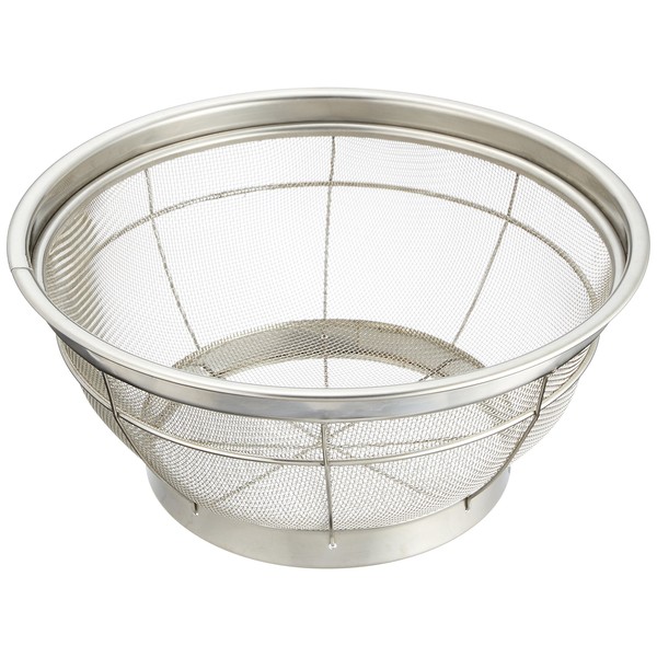Endoshoji TKG NEW AZL4325 Commercial Mammoth Shallow Colander, 9.8 inches (25 cm), Stainless Steel