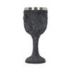 Nemesis Now Black Dragon Goblet, Resin with Stainless Steel Insert,