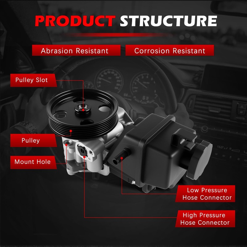 Autodevil 21-623 Power Steering Pump Fit for C300 2014 3.5L