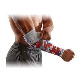 McDavid HEX Shooter - Manga de brazo reversible - Blanco/USA Camo S