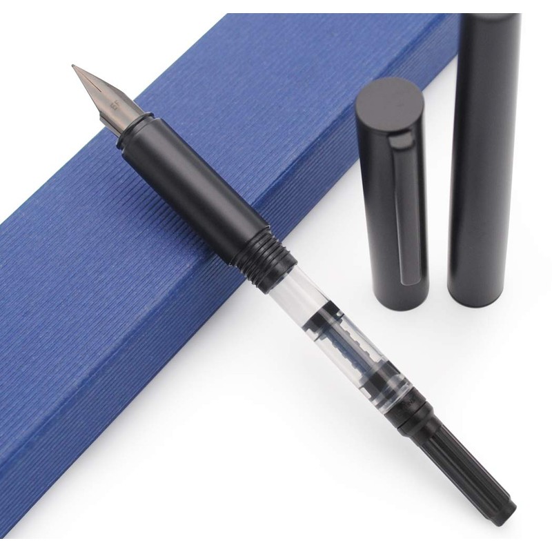 JINHAO 35 Metal Fountain Pen Ink Pen (Black, Extra Fine
