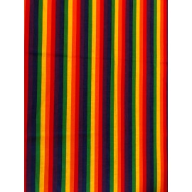 Cranston RAINBOW STRIPES Pride Cotton Fabric 1/4 Yard - Great for Masks or Quilts