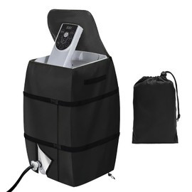 Hot Tub Cover,Spa Heater Pump Cover Waterproof Dustproof Insulated Pump Cover with Zipper Opening Lazy Spa Thermal Cover Accessories Hot Tub For Outdoor Travel Bathtub Pools Inflatable Bathtubs(Black)