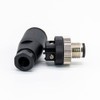 Elecbee M12 4-Pin Connector Plug, 12 mm Sensor Cable A-Code
